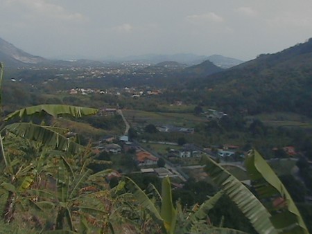 Vista do alto da serra